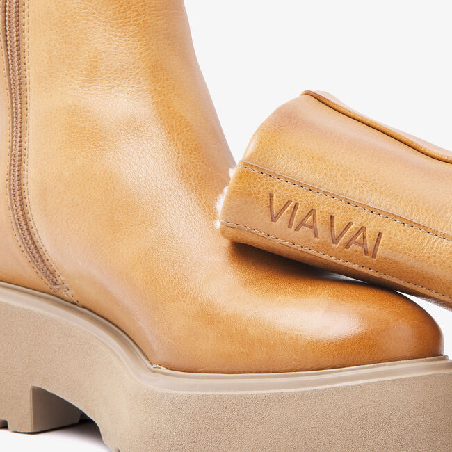 Cognac VIA VAI Vachtlaarzen BOBBI MELLOW - large