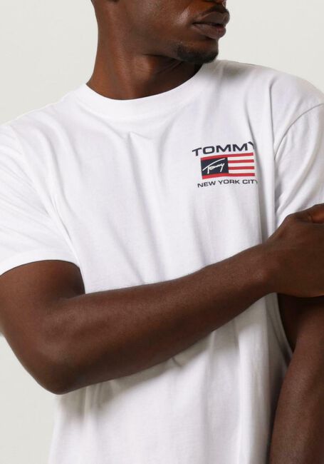 Witte TOMMY JEANS T-shirt CLSC ATHLETIC FLAG TEE - large
