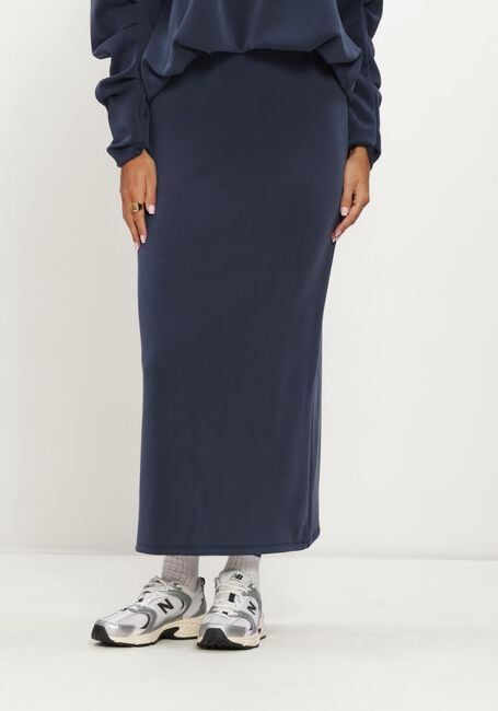 Donkerblauwe Y.A.S. Maxirok YASCOZE HW ANKLE SKIRT - large