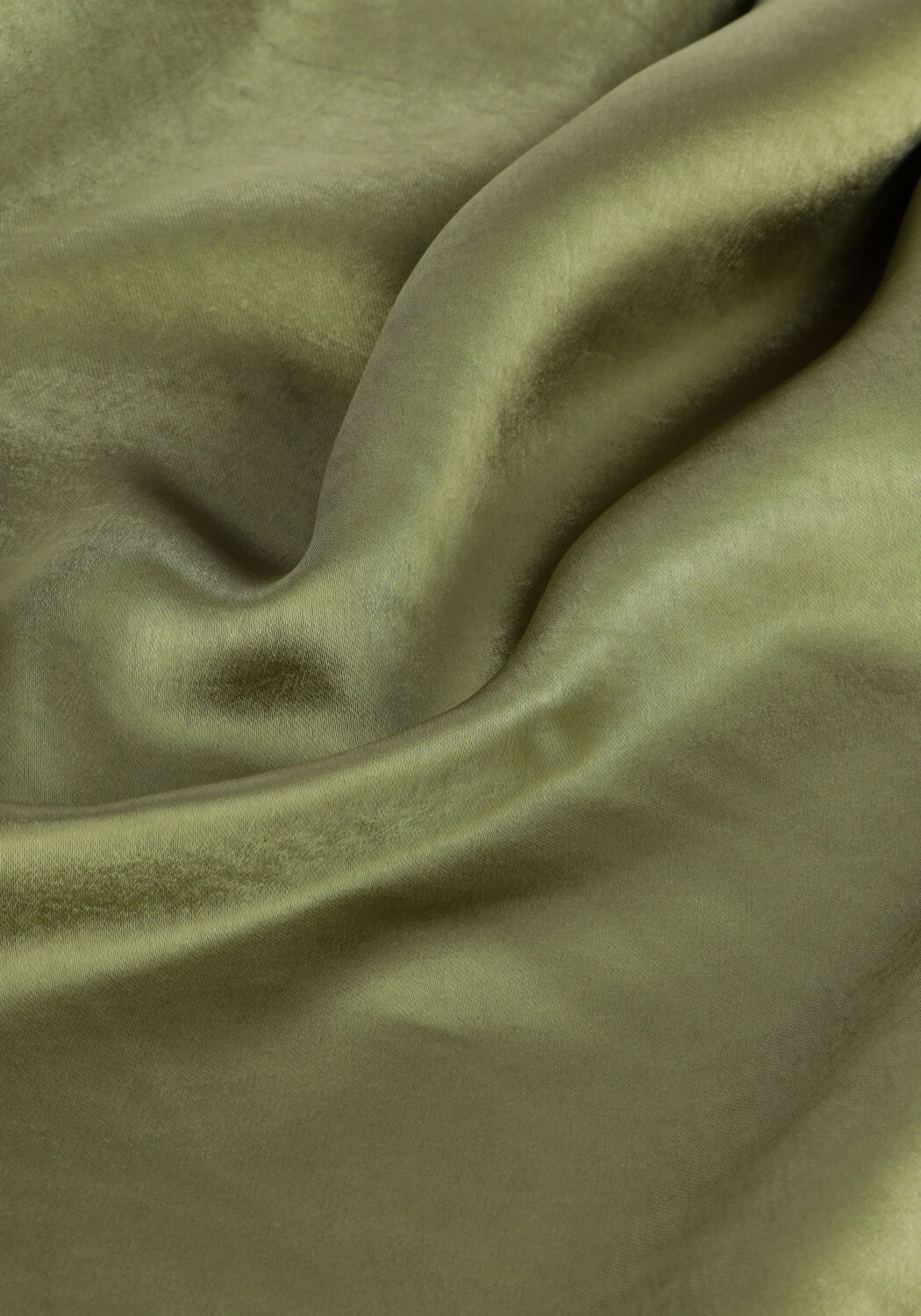 Groene NOTRE-V Maxi jurk SATIN STRAP DRESS - large