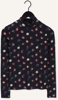 Zwarte SCOTCH & SODA T-shirt MOCK NECK ALLOVER PRINTED SLIM-FIT TOP Zwarte SCOTCH & SODA T-shirt MOCK NECK ALLOVER PRINTED SLIM-FIT TOP - medium