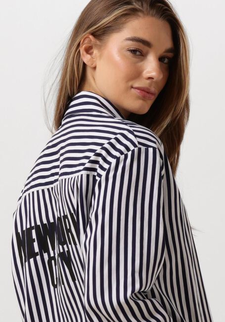 Blauwe PENN & INK Blouses 501 BLOUSE PRINT - large