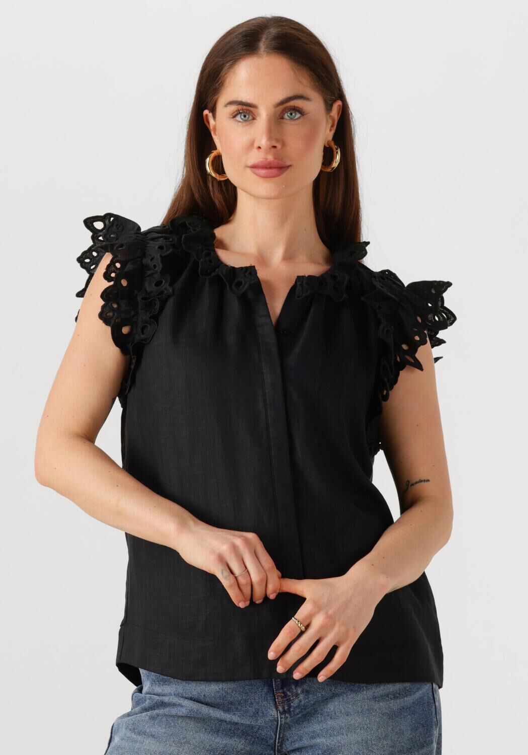 COPENHAGEN MUSE Dames Tops & T-shirts Natuli Shirt Zwart