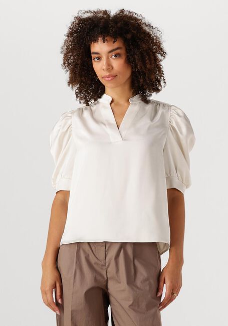 Gebroken wit NEO NOIR Blouses ROELLA HEAVY SATEEN BLOUSE - large