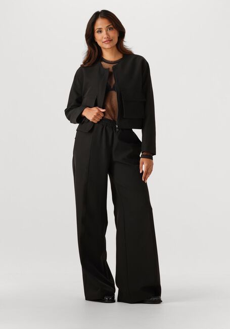 Zwarte ACCESS Wijde broek D54-5043-387 - large