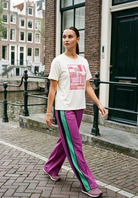 Gebroken wit POM AMSTERDAM T-shirt TSHIRT BREEZE - large