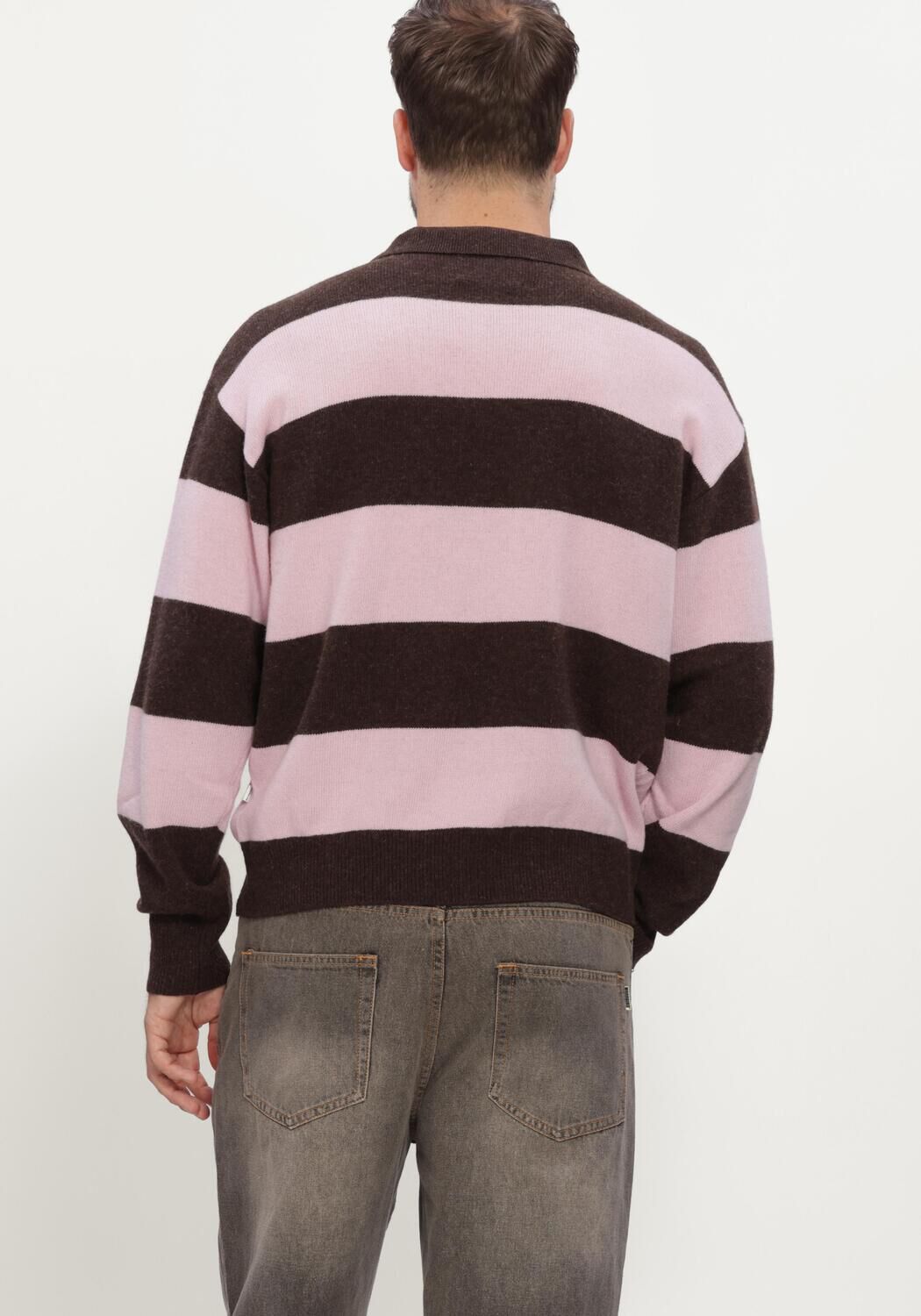 Bruine RESTER&Ouml;DS Trui RTJACOB POLO - large