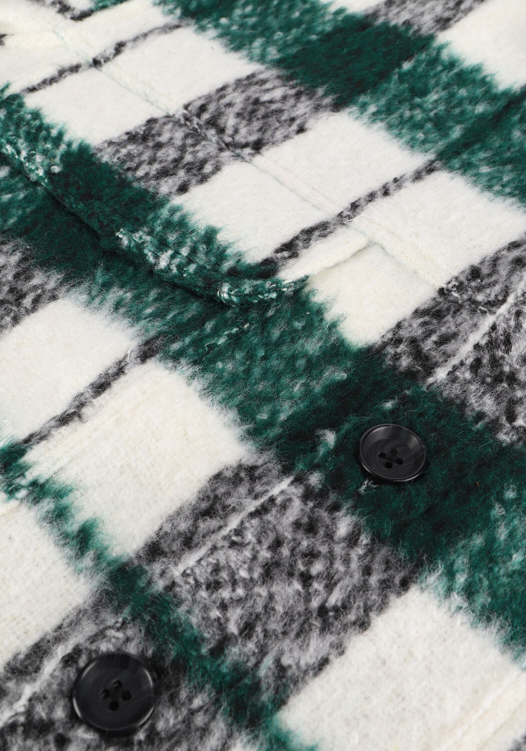 Donkergroene DRYKORN Overshirt SELED - large