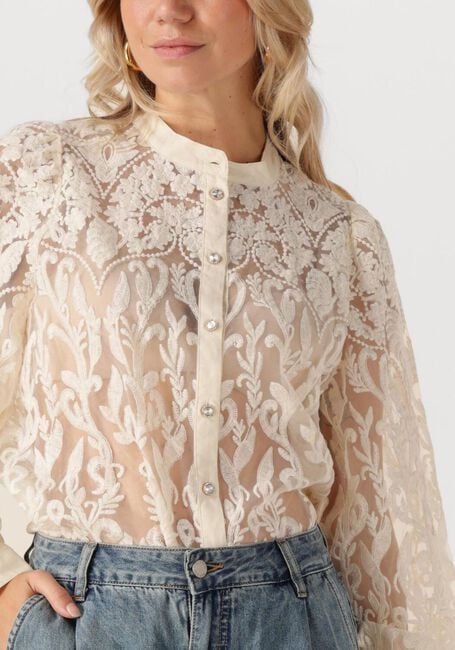 Ecru SUMMUM Blouses BLOUSE FLOWERLACE - large