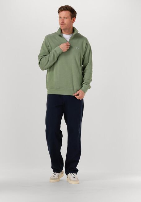 Groene LACOSTE Trui REGULAR FIT HIGH NECK ZIPPED SWEATSHIRT - large