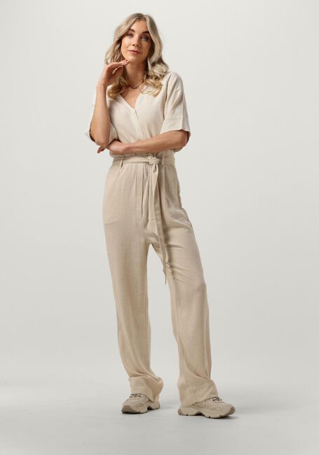 Zand SELECTED FEMME Jumpsuit SLFVIVA 2/4 LONG LINEN JUMPSUIT - large