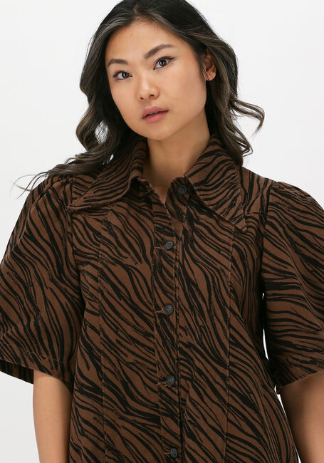 Bruine GESTUZ Mini jurk ABENA GZ DRESS - large