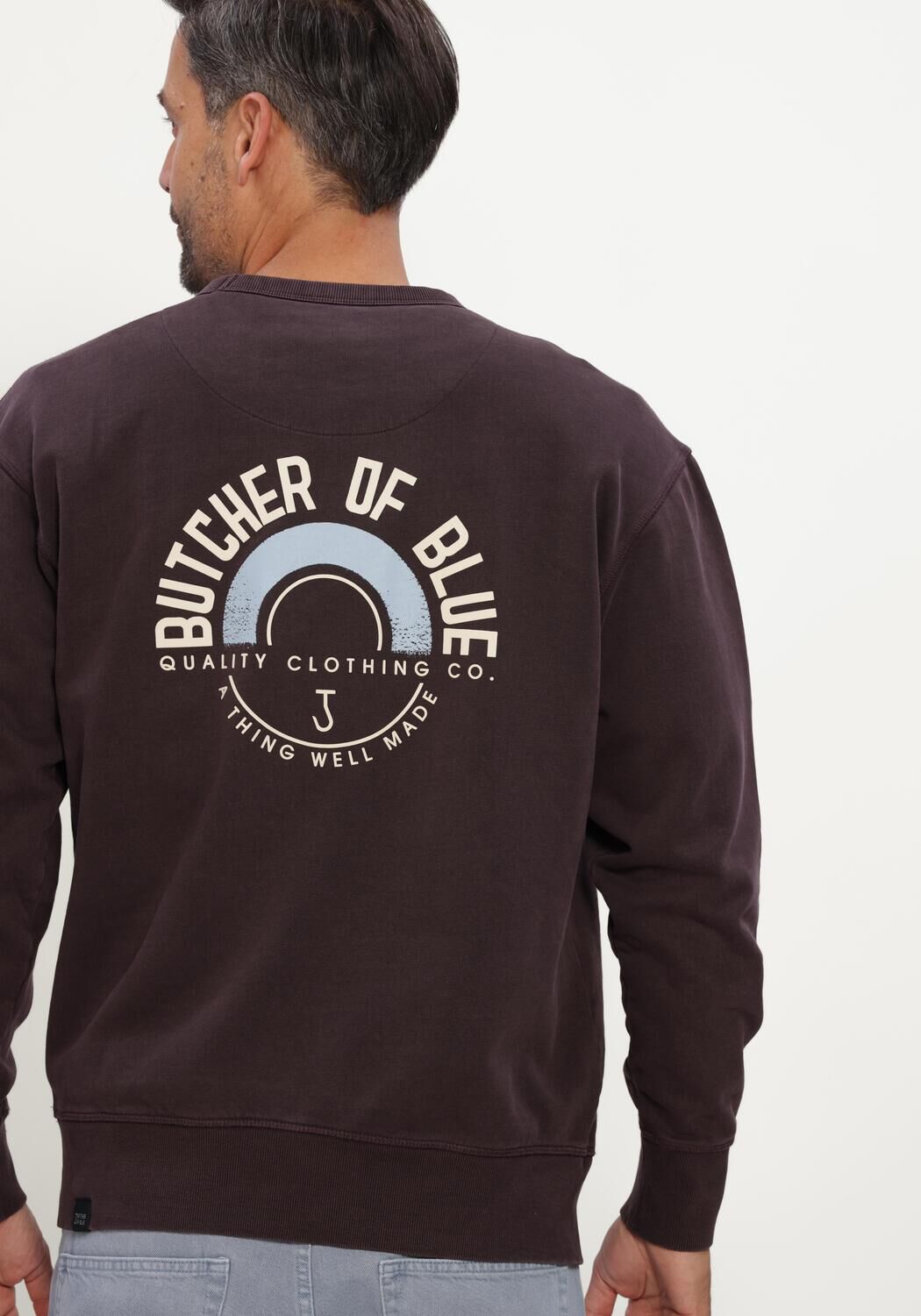 Bruine BUTCHER OF BLUE Sweater CIRCLE CREW - large