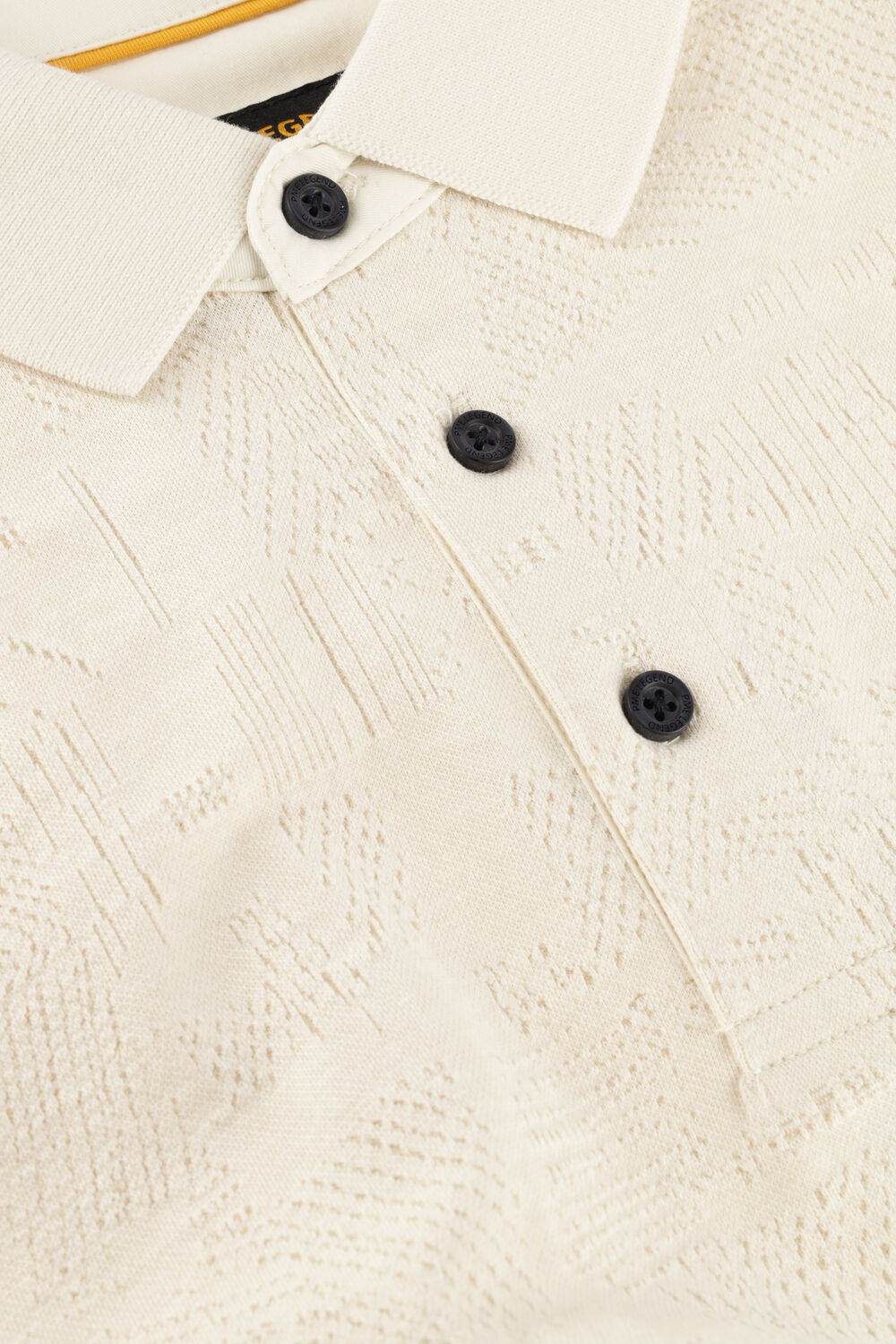 Beige PME LEGEND Polo JACQUARD JERSEY - large