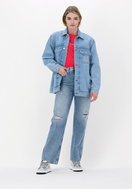 Roze TOMMY HILFIGER T-shirt REGULAR HILFIGER C-NK TEE SS - large