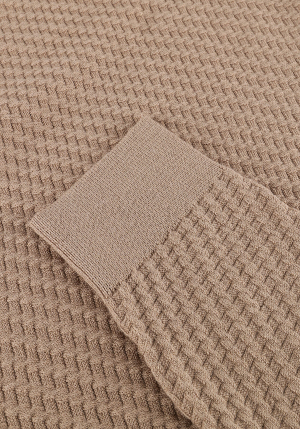 Beige CAST IRON Trui REGULAR FIT COTTON STRETCH STRUCTURE - large