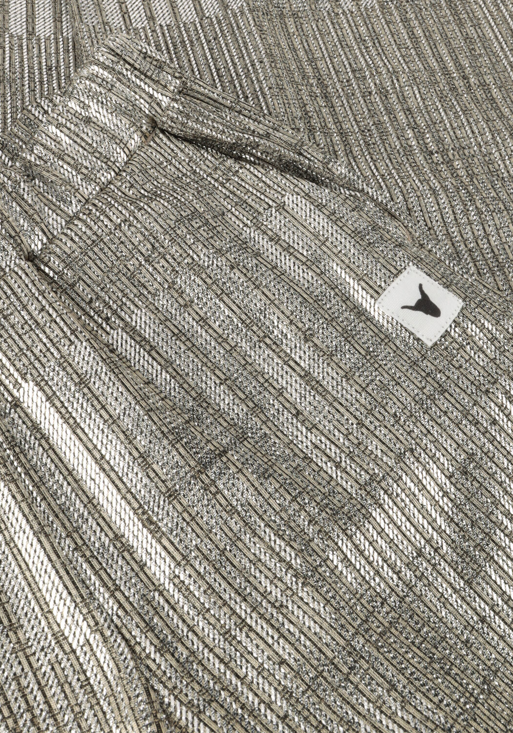 Zilveren ALIX MINI Lange broeken KNITTED SILVER FOIL LEGGING - large