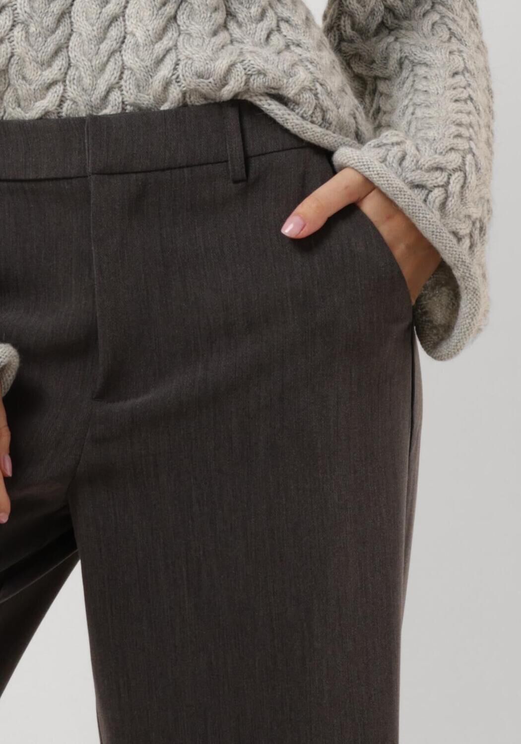OBJECT Dames Lisa Casual broek Grijs OBJECT Dames Lisa Casual broek Grijs