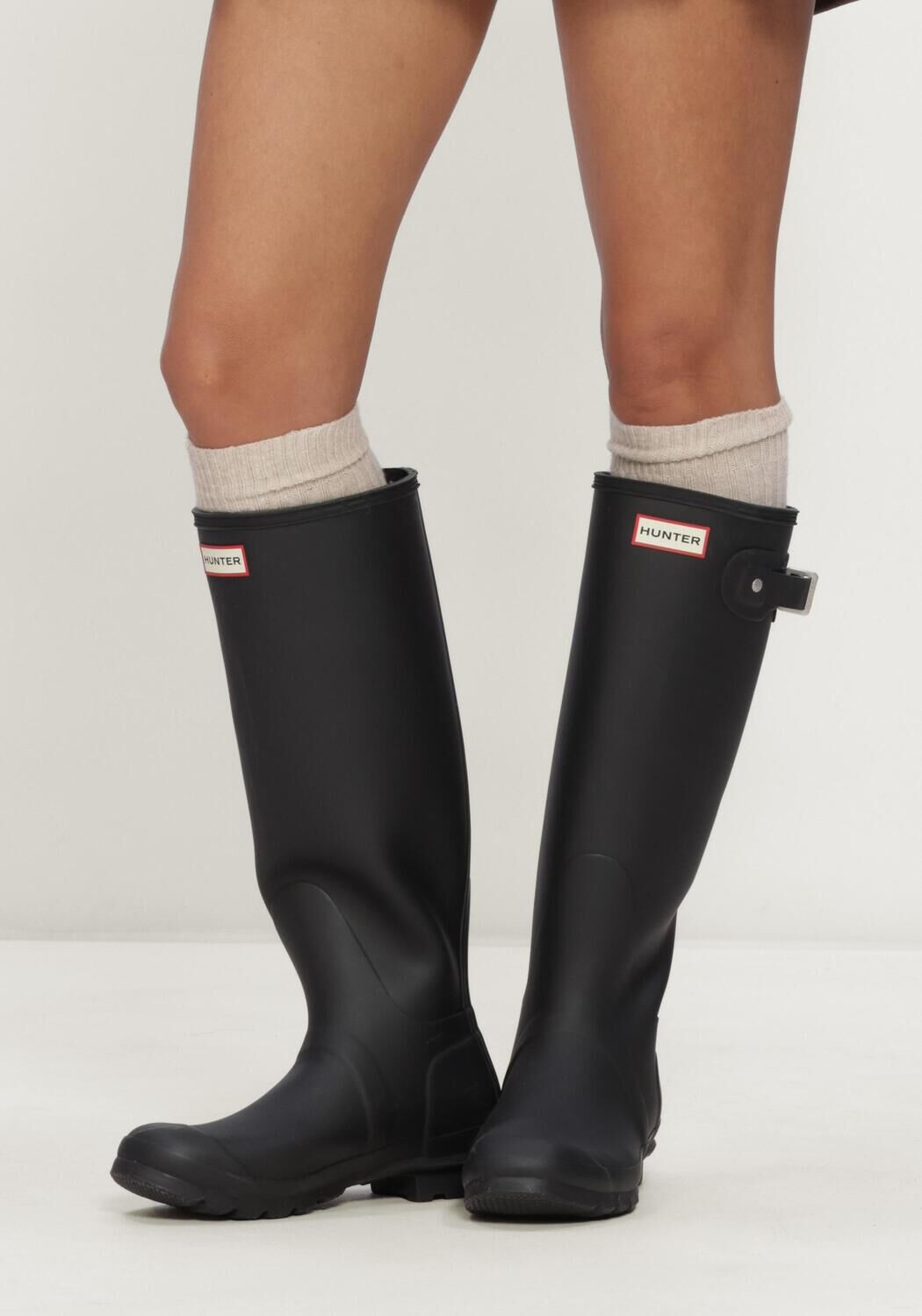 Zwarte HUNTER Regenlaarzen WOMENS ORIGINAL TALL - large