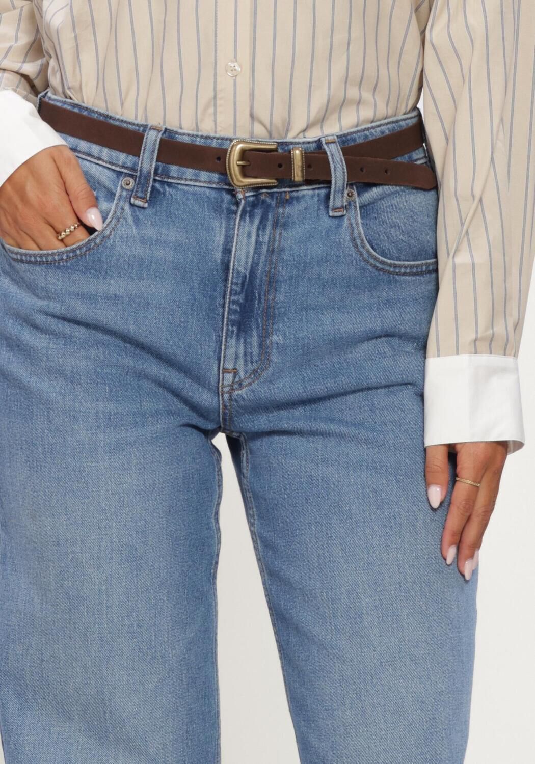 Lichtblauwe TOMMY JEANS Straight leg jeans MIA MID RELAXED STRAIGHT BJ0133 - large