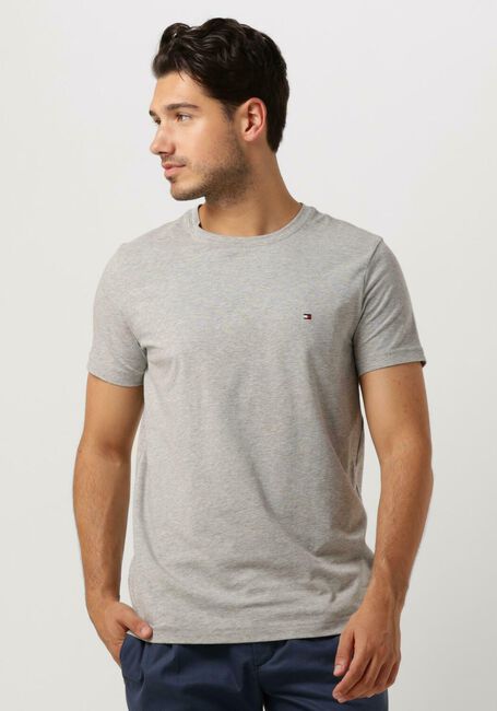 Grijze TOMMY HILFIGER T-shirt CORE STRETCH SLIM C-NECK - large