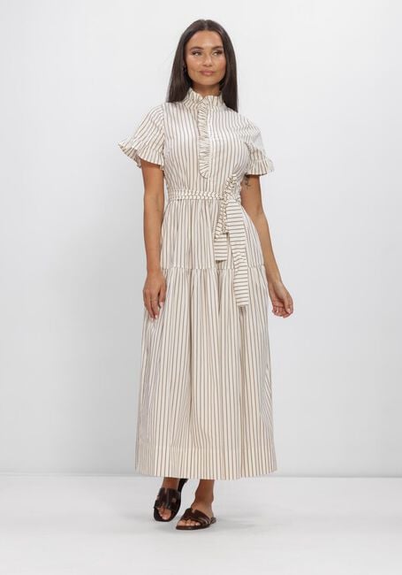 Beige NEO NOIR Jurken NELLIE WIDE STRIPE DRESS - large