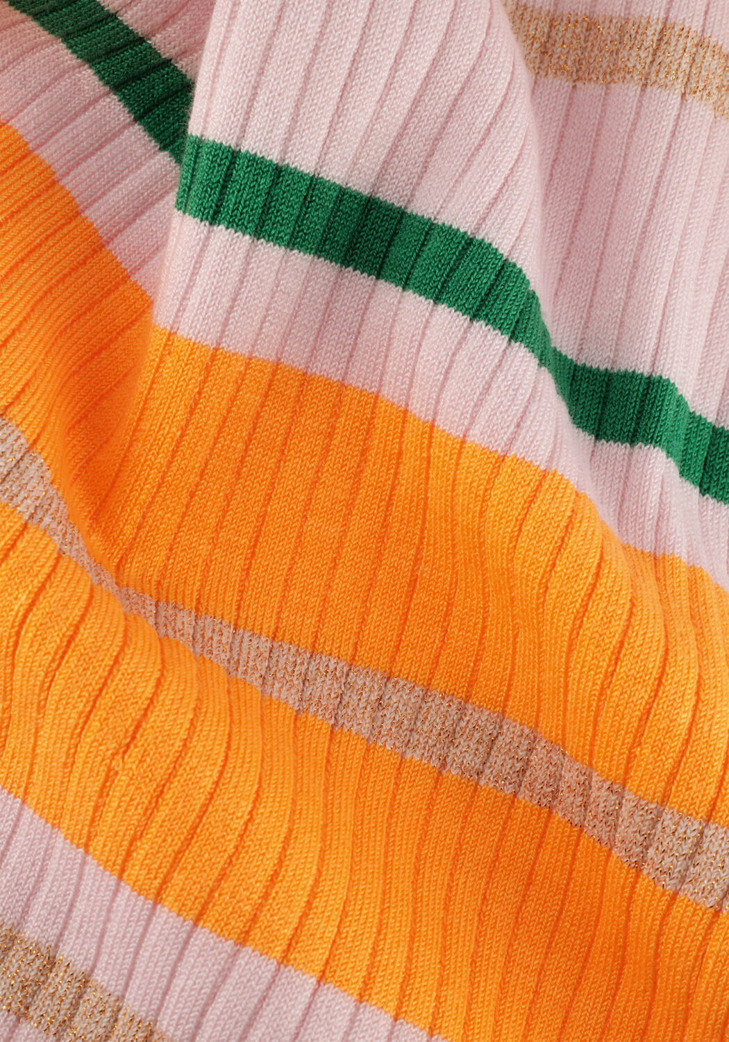 Lila MOODSTREET Mini jurk FINE KNITTED STRIPED RIB DRESS - large