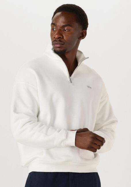 Witte LACOSTE Sweater LOOSE FIT ZIP NECK FLEECE SWEATSHIRT - large