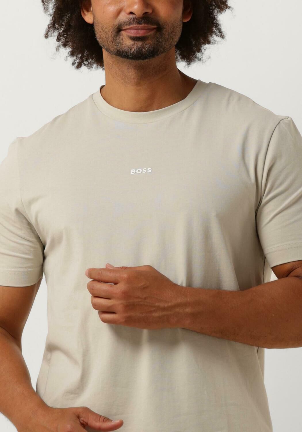 BOSS ORANGE Heren Polo's & T-shirts Tchup 10242929 01 Beige