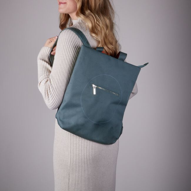 Blauwe MYOMY Rugtas MY CIRCLE BAG BACKBAG Blauwe MYOMY Rugtas MY CIRCLE BAG BACKBAG - large