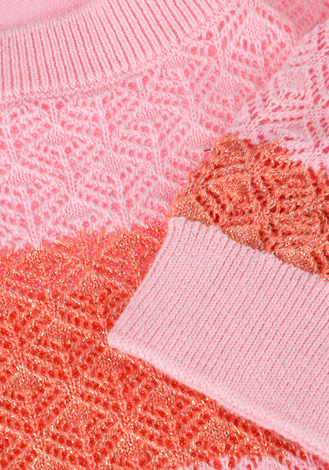 Roze NONO Trui KERALA KNITTED SWEATER - large