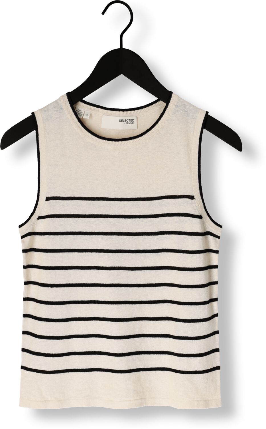 SELECTED FEMME Dames Truien & Vesten Slfesther Sl Contrast Knit Top Creme