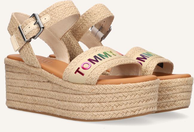 Beige TOMMY HILFIGER Sandalen RAINBOW BRANDING FLATFORM SAND Beige TOMMY HILFIGER Sandalen RAINBOW BRANDING FLATFORM SAND - large