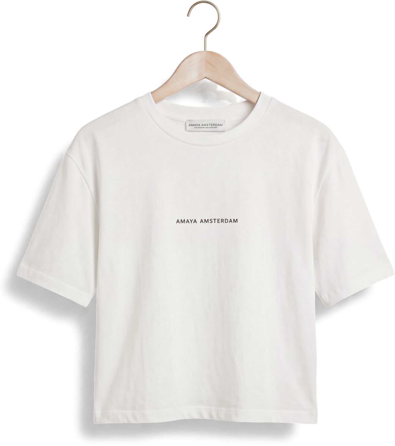 AMAYA AMSTERDAM Dames Tops & T-shirts Bailey T-shirt Wit