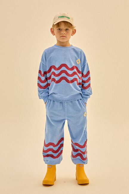 Blauwe Jelly Mallow Sweater WAVE PIGMENT SWEATSHIRT Blauwe Jelly Mallow Sweater WAVE PIGMENT SWEATSHIRT - large