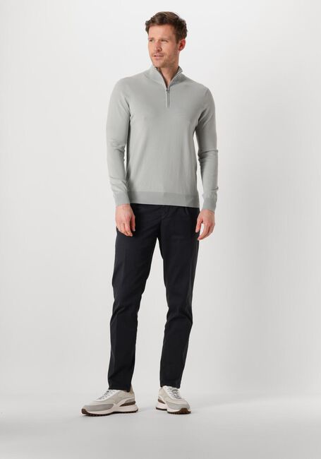 Groene PROFUOMO Trui HALF ZIP LUXURY BASIC - large