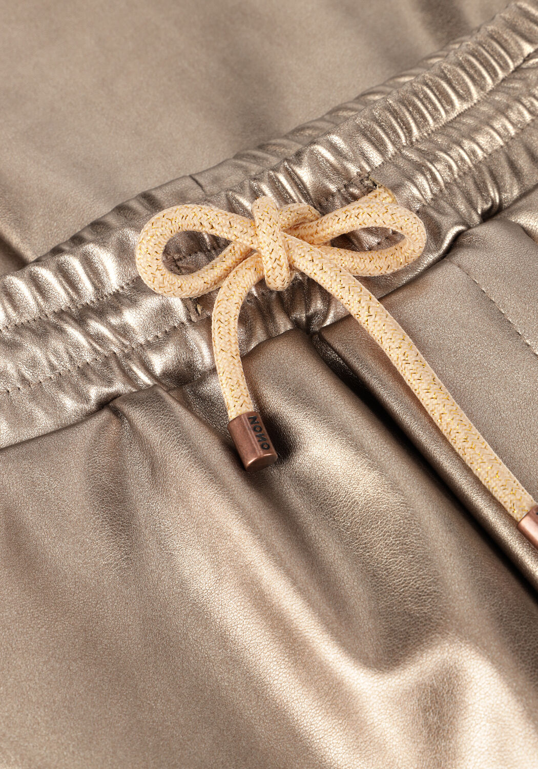 Bronzen NONO Flared broek SUNA COATED FLARED PANTS - large