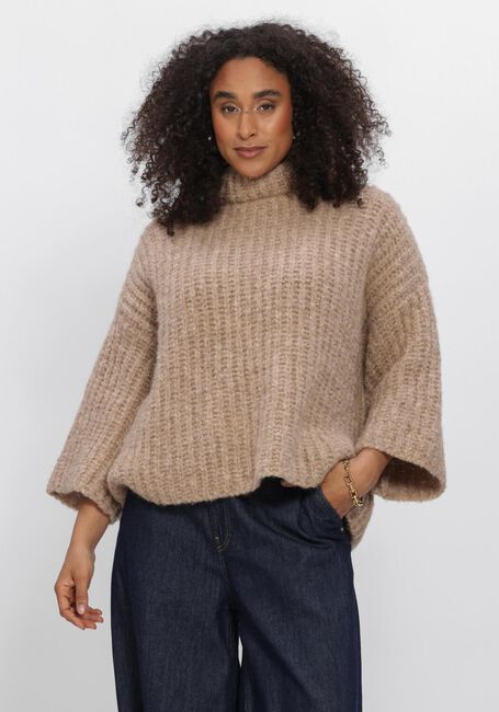 Beige SUMMUM Trui OVERSIZED SWEATER CUSHY WOOL BLEND - large