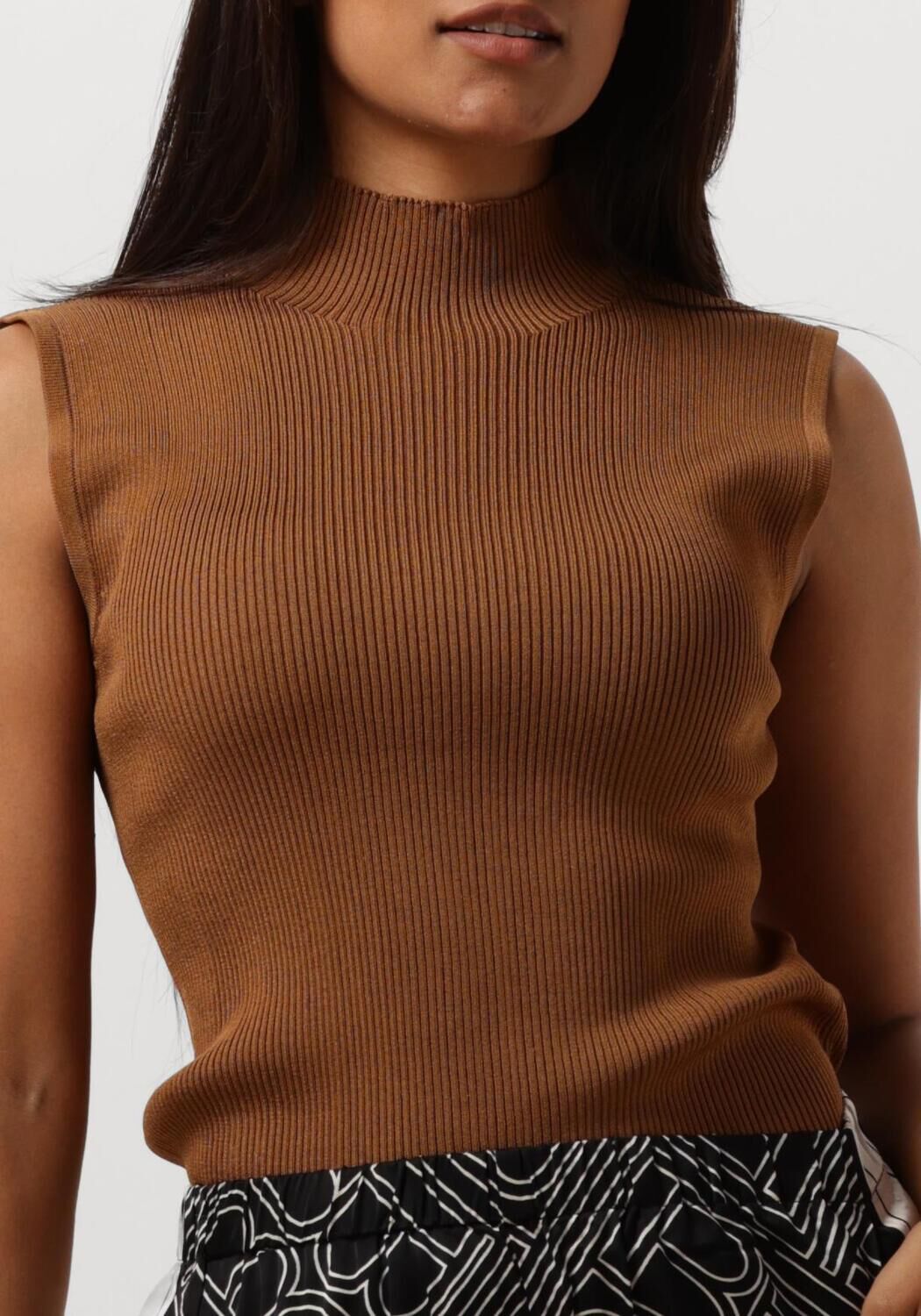 BRUUNS BAZAAR Dames Tops & T-shirts Rivers Aditi Knit Top Bruin