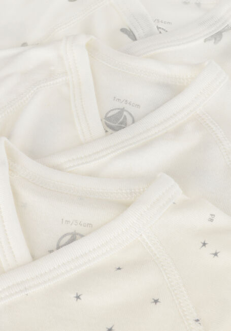 Witte PETIT BATEAU Rompers 3 BODIES NAISS ML Witte PETIT BATEAU Rompers 3 BODIES NAISS ML - large