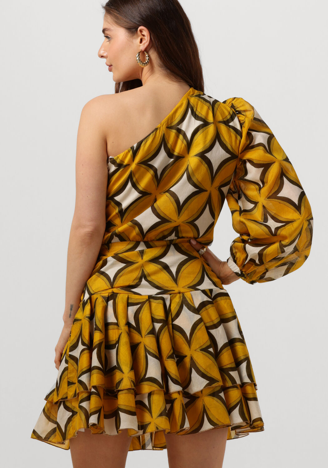 AMAYA AMSTERDAM Dames Jurken Cherry Dress Geel