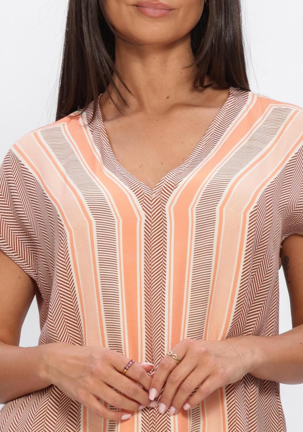 Beige EST'SEVEN Tops & T-shirts AYLANI TOP - large