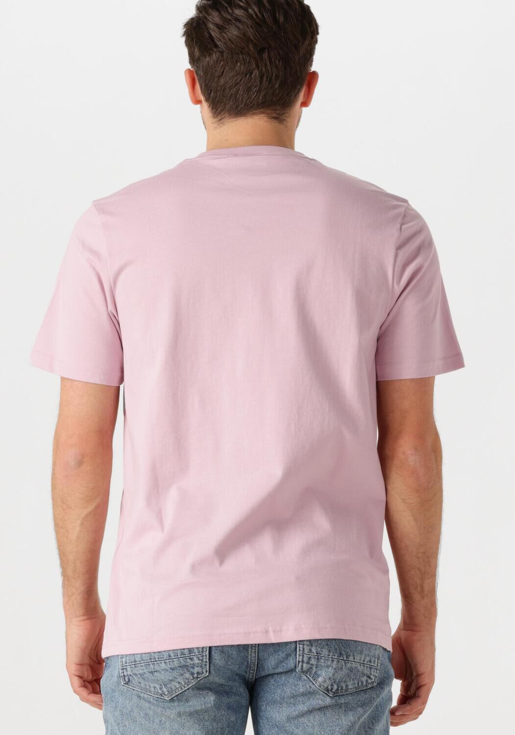 LYLE & SCOTT Heren Polo's & T-shirts Plain T-shirt Roze