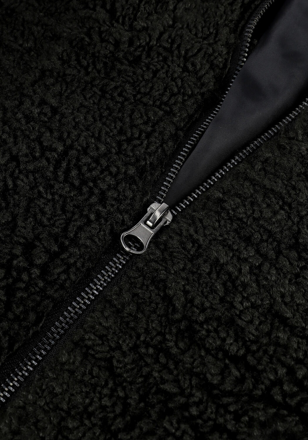 Zwarte RIANNE MEIJER x NA-KD Teddy jas TEDDY JACKET - large