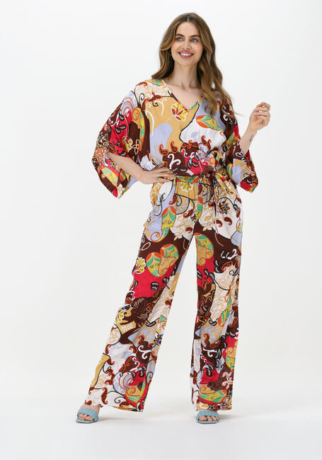 Multi SUMMUM Top TOP FESTIVAL PRINT ON VISCOSE SATIN - large