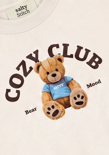 SALTY STITCH Meisjes Truien & Vesten Salty Sweater Teddy Ecru