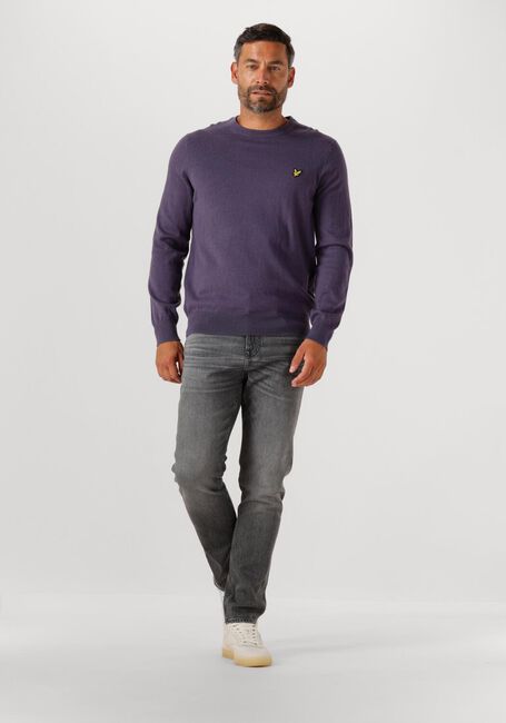 Paarse LYLE & SCOTT Trui COTTON MERINO CREW NECK JUMPER - large