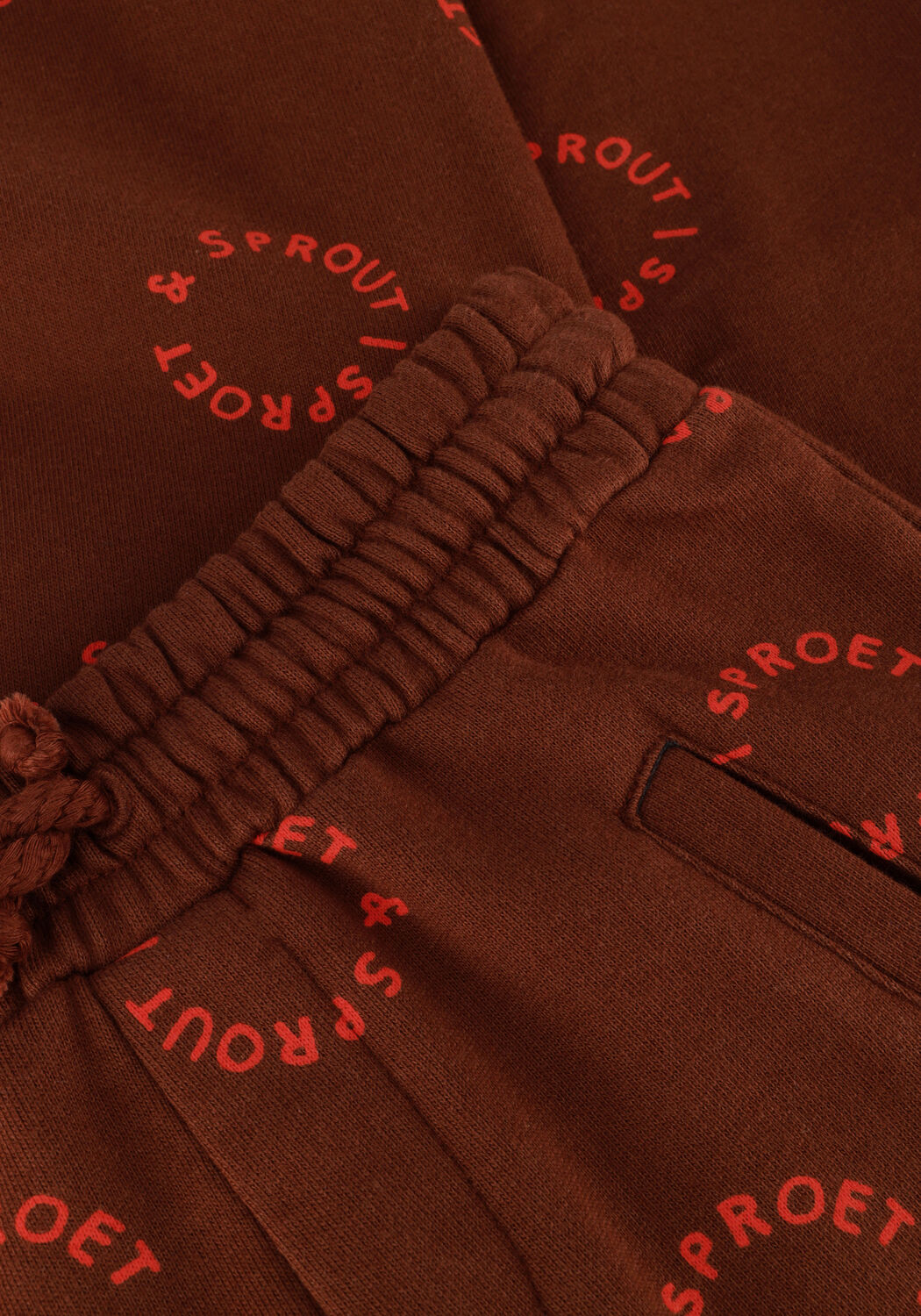 Sproet & Sprout Jongens Broeken Sweatpants Sproet Print Bruin
