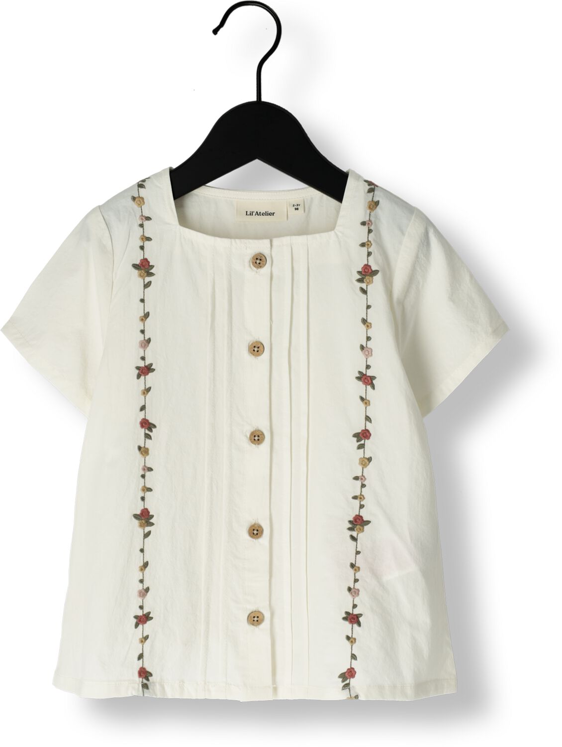 LIL' ATELIER Meisjes Blouses Nmfjolene Ss Loose Shirt Lil Wit
