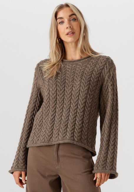 Bruine MODSTRÖM Trui KURTISMD O-NECK - large